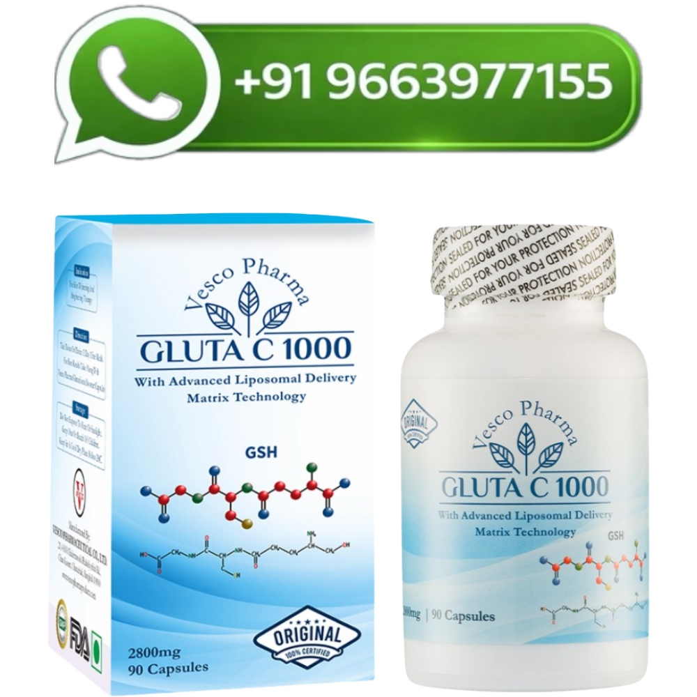 Vesco Pharma Gluta C 1000 Glutathione Skin Whitening Capsules