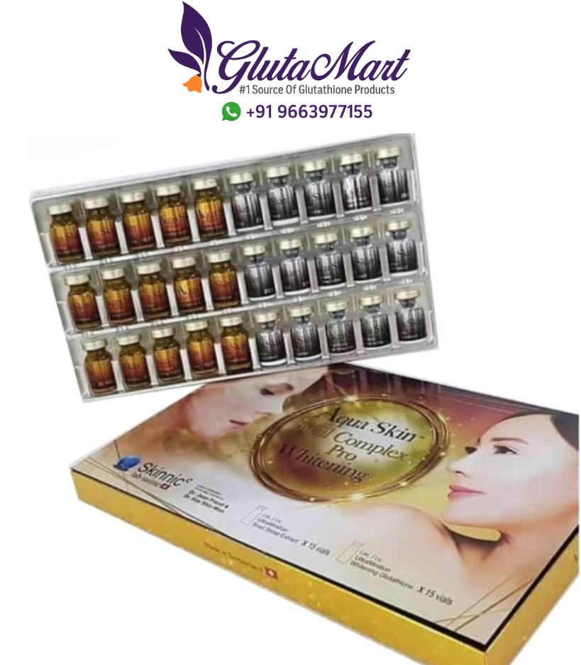 Aqua Skin Snail Complex Pro Whitening Glutathione Injection