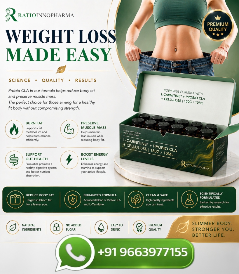 Ratiopharm L Carnitine plus Pro Bio CLA 150G Weight Loss Injection