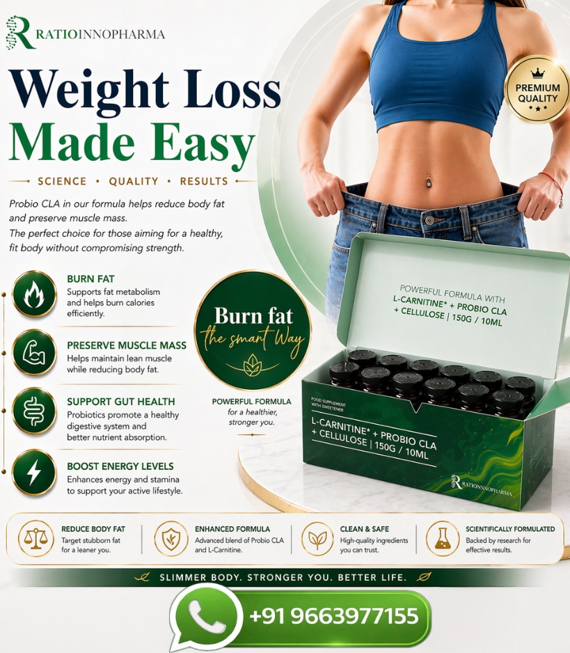 Ratiopharm L Carnitine plus Pro Bio CLA 150G Weight Loss Injection
