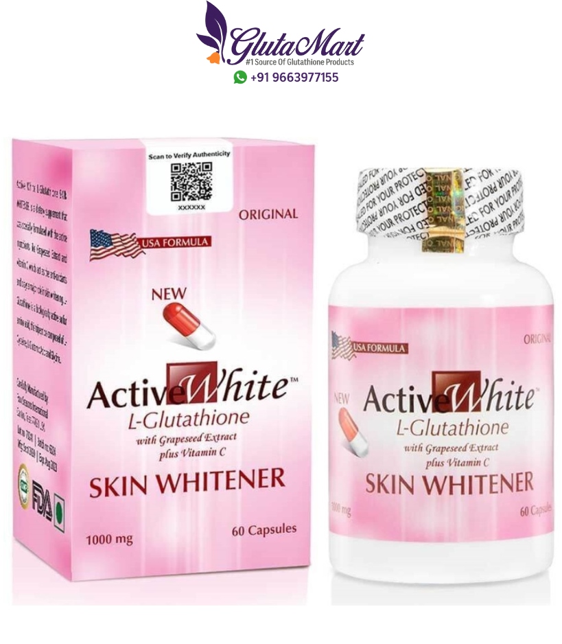 Active White Glutathione Skin Whitening Capsules