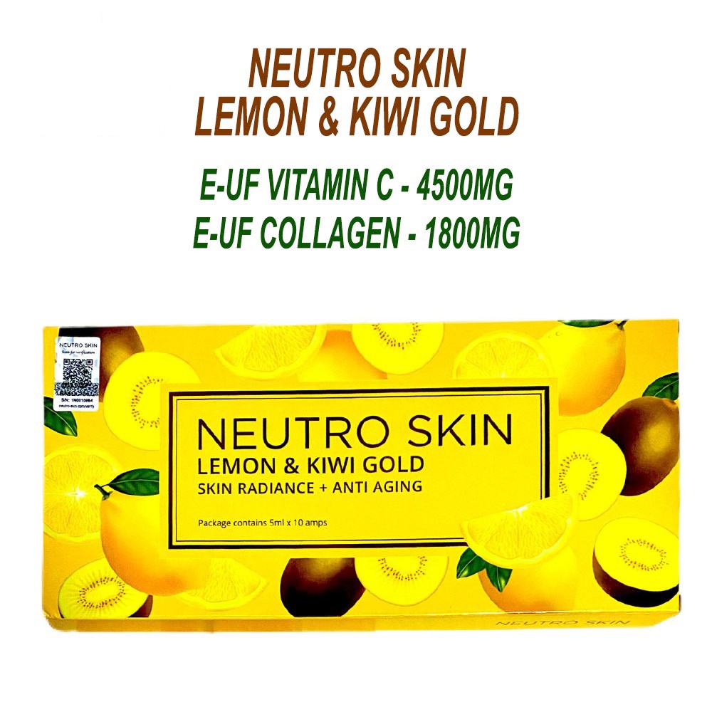 Neutro Skin Lemon and Kiwi Gold Vitamin C Whitening Injection