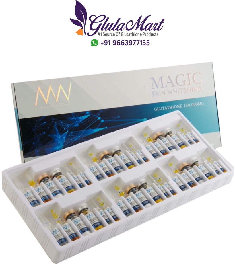 Miracle White Magic Skin Whitening 150,000mg Glutathione Injection