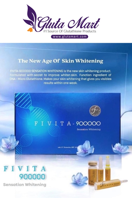 Fivita 900000 Sensation Glutathione Skin Whitening Injection