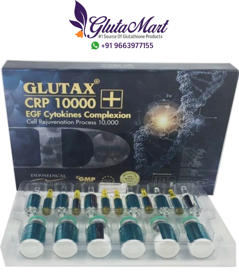 Glutax CRP 10000 EGF Cytokines Complexion